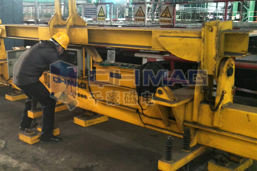 視頻上新-千豪磁電起重電永磁鐵應(yīng)用于鋼板吊運(yùn)