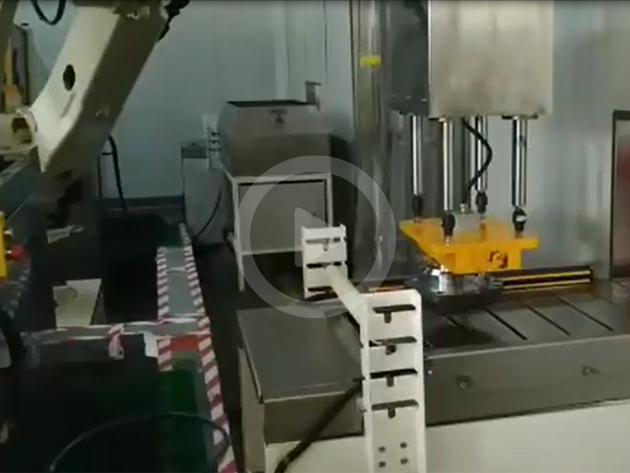 吸盤(pán)機(jī)械手吸附法蘭零件現(xiàn)場(chǎng)視頻