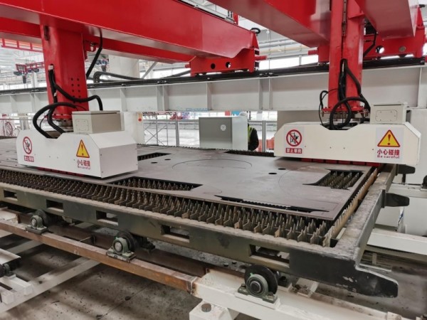 干豪電永磁鐵夾具攜手視比特AI+3D視覺，共筑重工智能下料分揀新高度